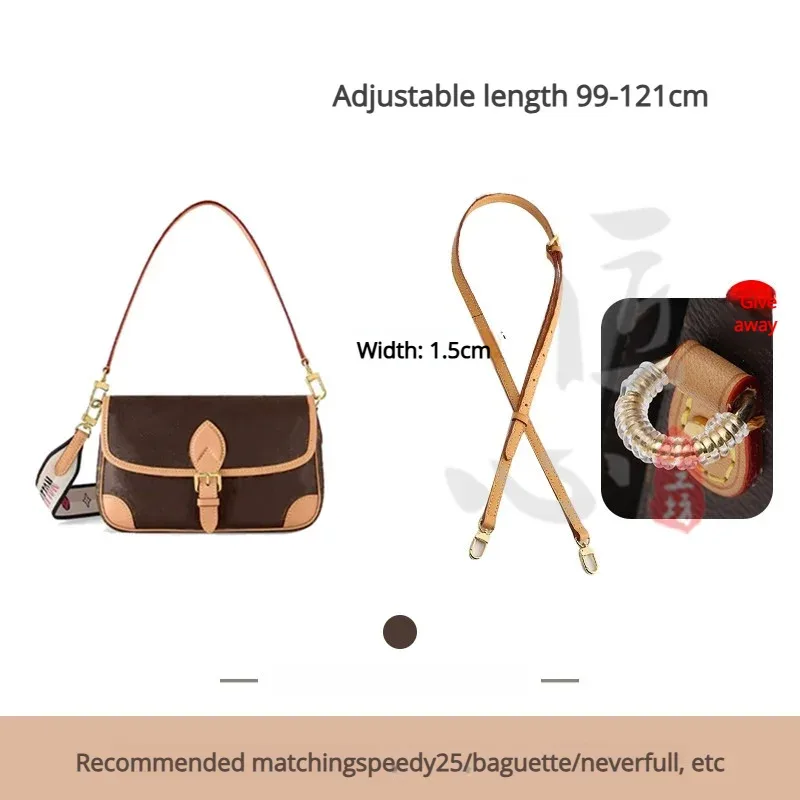 sangle d'épaule à carreaux pour sac pour femme, sangle de sac à bandoulière en cuir de vachette de première qualité, durable et tendance, accessoires de sac