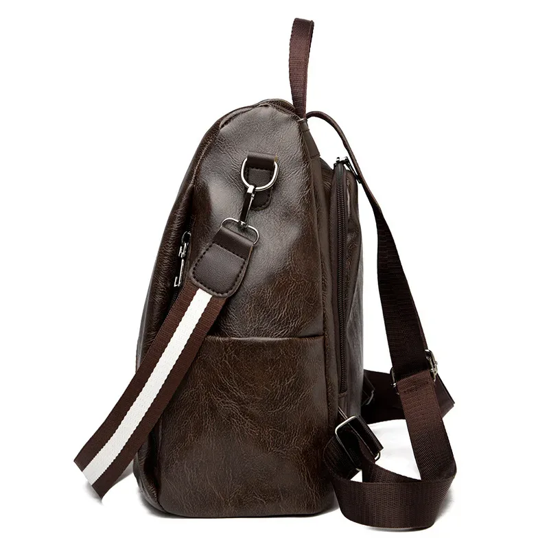 nouveauté vente chaude femmes sac à dos sac à main en cuir pu anti-vol sac à bandoulière décontracté mode dames sacoche sacs