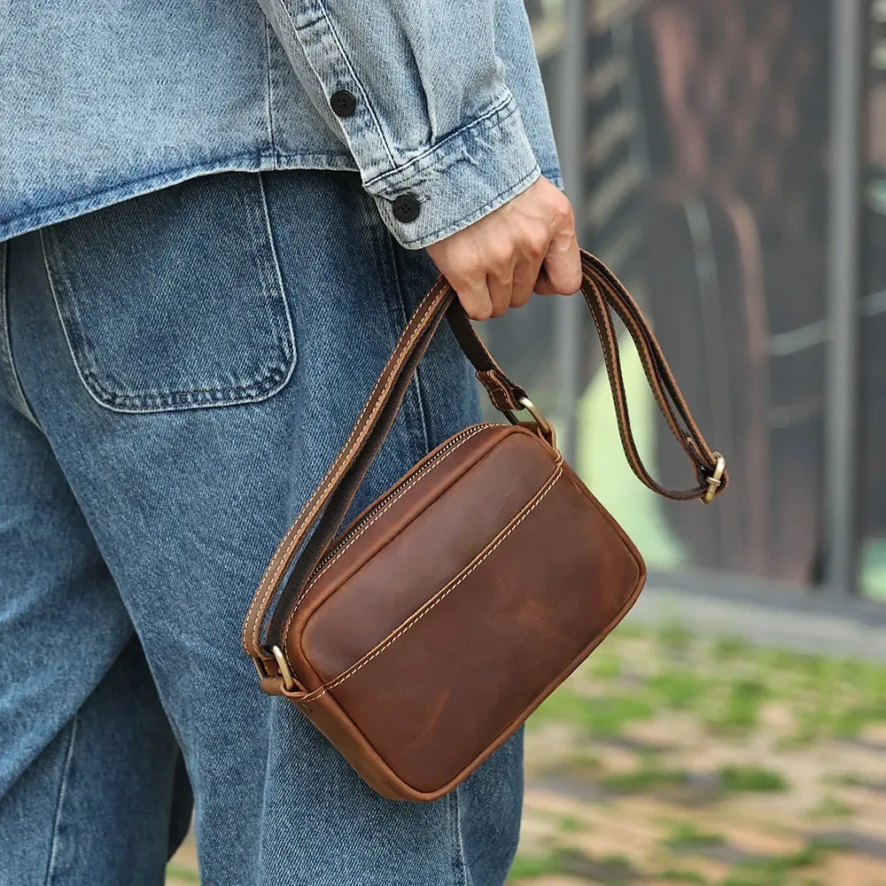 joyir en cuir véritable mini sac de messager voyage sac à bandoulière pour femmes hommes téléphone portable sac à main trave sacoche sacs à bandoulière