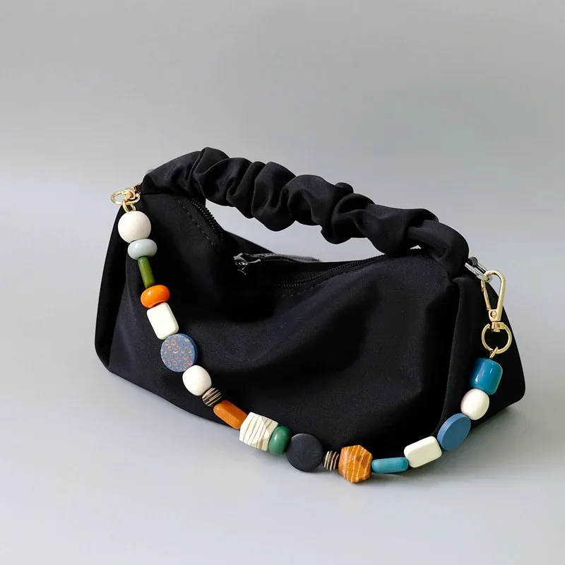 accessoire de sac en bois coloré pour femme, partie de perles en résine, bracelet décroissant pour les mains, sangle de coque de téléphone, poignée de remplacement, joo, nouveau