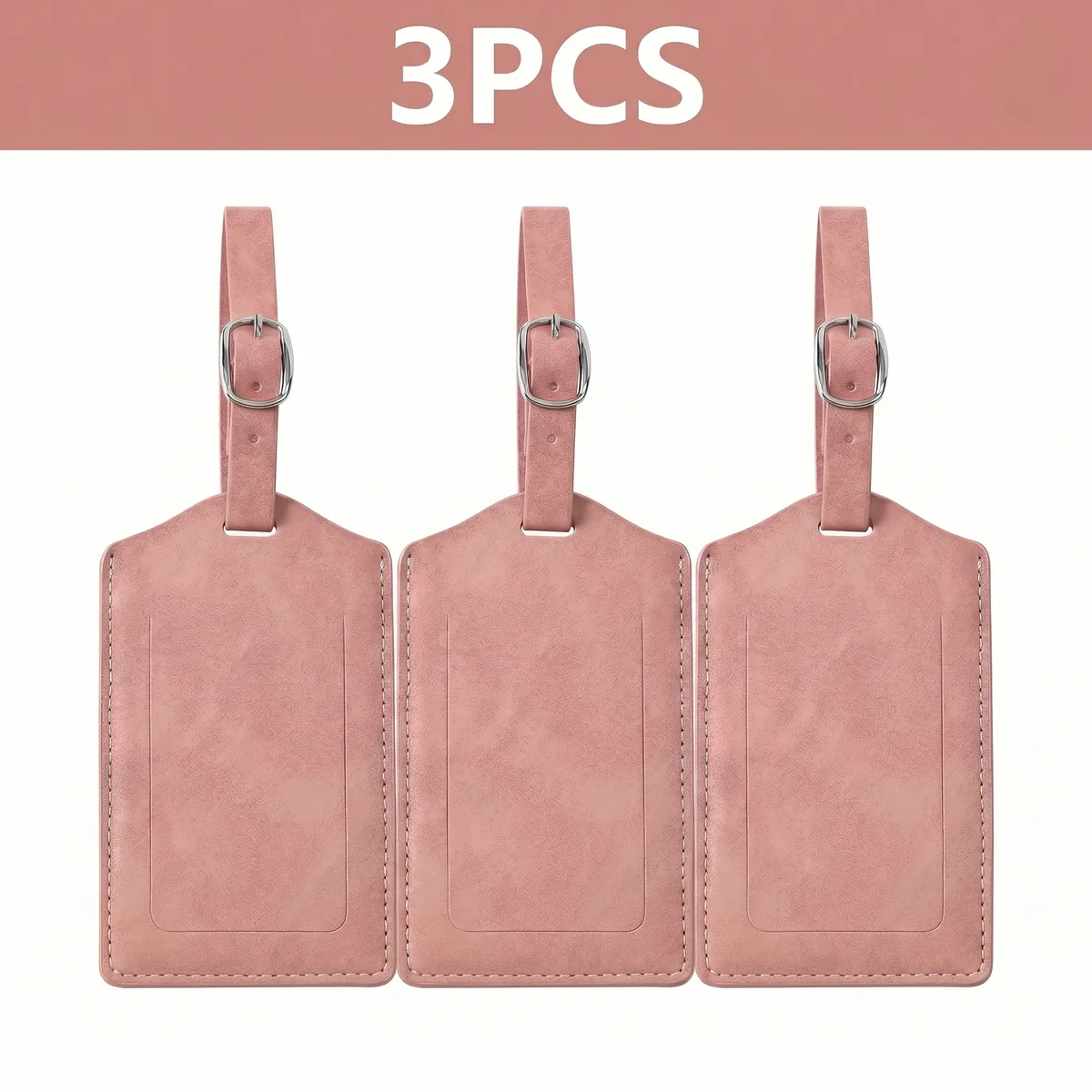 pomelo best – lot de 3/5/8 étiquettes de bagage en cuir pu pour la confidentialité, accessoires de voyage pour hommes et femmes