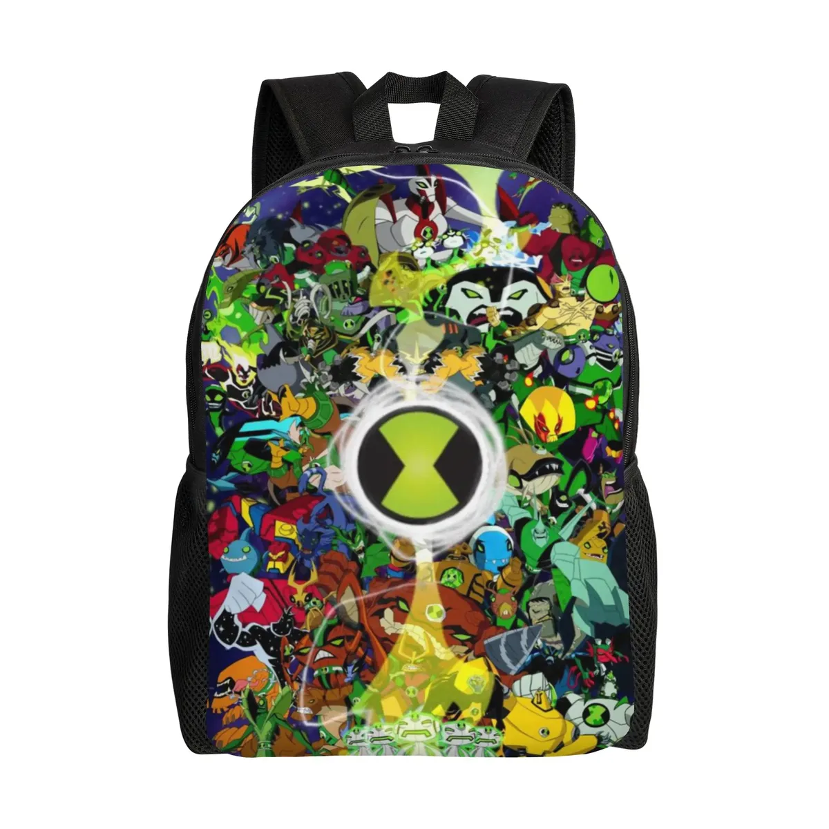 sac à dos ben 10 pour la rentrée scolaire, avec logo ben 10 omnitrix abstrait et sangle réglable