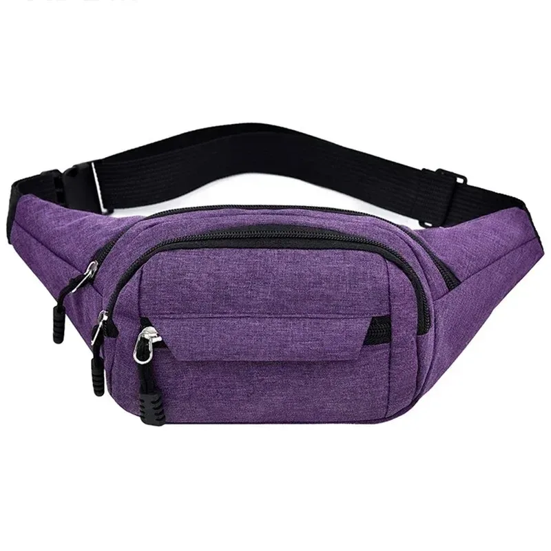 2025 hommes sport fanny pack mode téléphone femme poitrine sac unisexe taille sac femmes petite toile épaule décontracté sacs à bandoulière