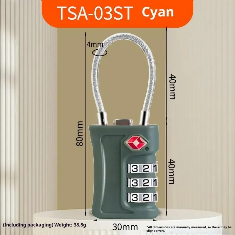 offre spéciale – cadenas de voyage tsa à code modifiable, 3 chiffres, portable, en alliage de zinc pour valise, bagage et sac à dos
