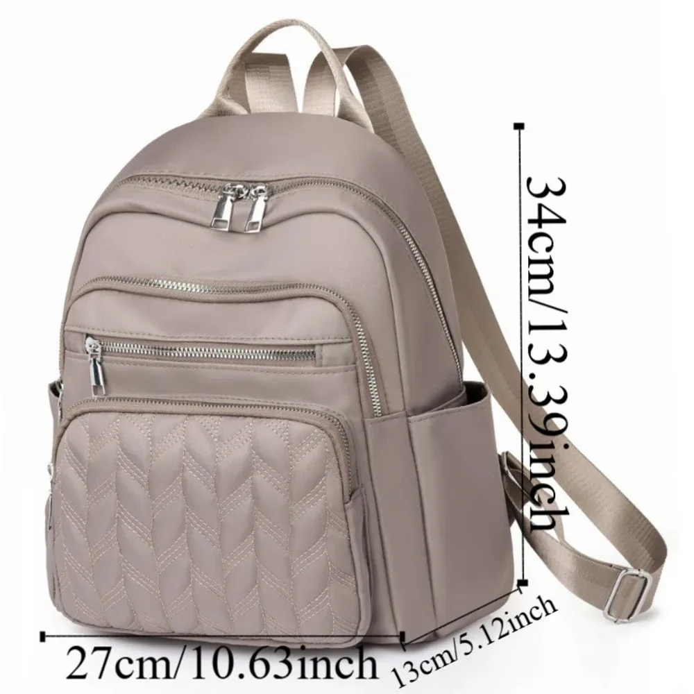 sacs à dos imperméables en tissu oxford, grande capacité, sacs à dos de voyage durables en nylon, design carré et tendance