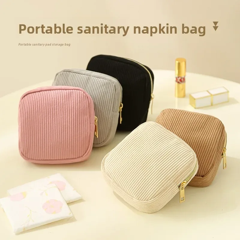 pochette de rangement mini pour maquillage et cosmétiques, étui pour rouges à lèvres et serviettes hygiéniques, sacs de voyage organisateurs pour femmes, petite pochette 2026