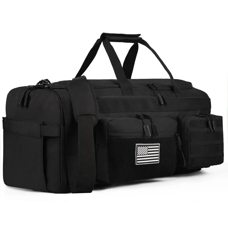 lhi 50l 3 en 1 sac de voyage hommes grands sacs de sport de sport sac à dos militaire tactique avec compartiment à chaussures et poche humide