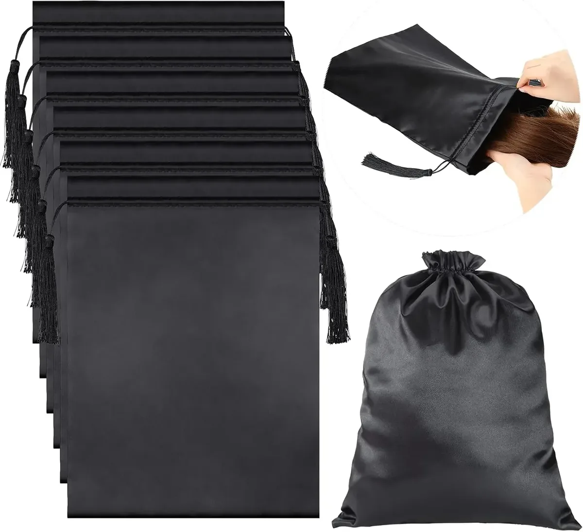 sac à cordon étanche, pochette pour câble de données pour casque, sacs anti-poussière pour pièces de monnaie, écouteurs, sac de rangement pour téléphone portable, étui de transport pour lunettes et écouteurs