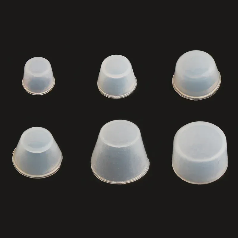 20 pièces/50 pièces sac en cuir sac à main rivet inférieur transparent silicone housse de protection sac de messager serrure rainure résistante à l'usure