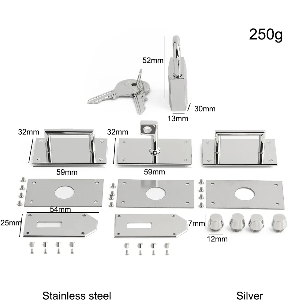 cadenas métal argent doré remplacement sac main serrure twist lock haute qualité usage voyage décoratif