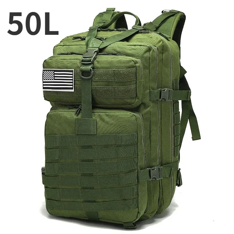 sac à dos tactique camouflage 50l/30l pour homme, sac molle, sac de randonnée imperméable pour le camping, la chasse, la randonnée