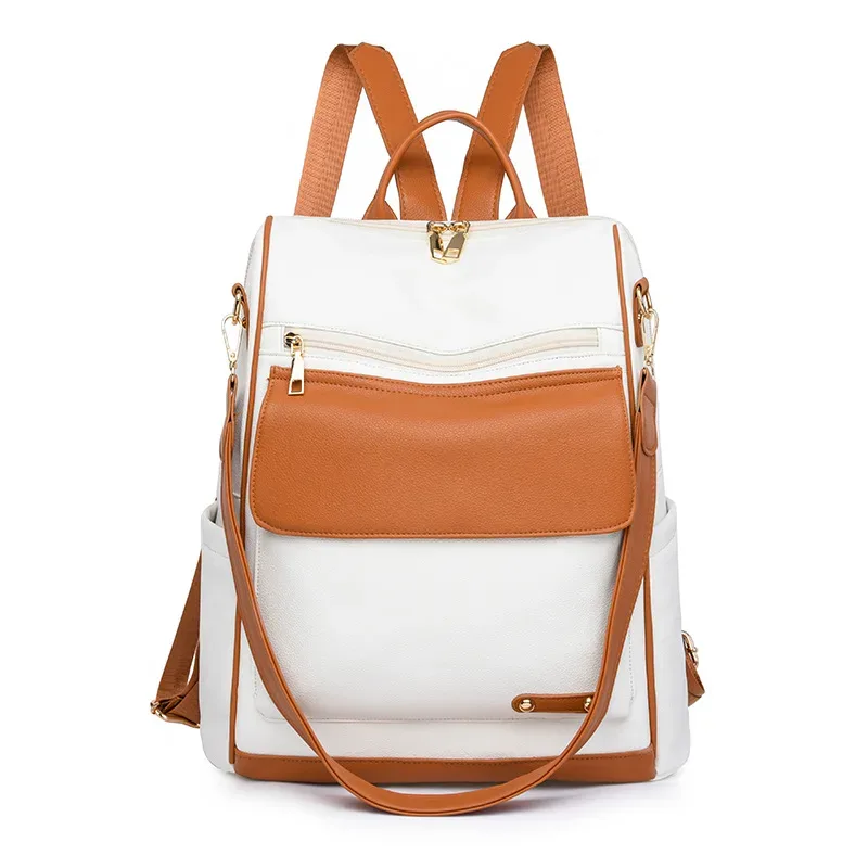 sac à dos antivol pour femmes, sac à bandoulière en cuir pu, sacs à main tendance pour femmes