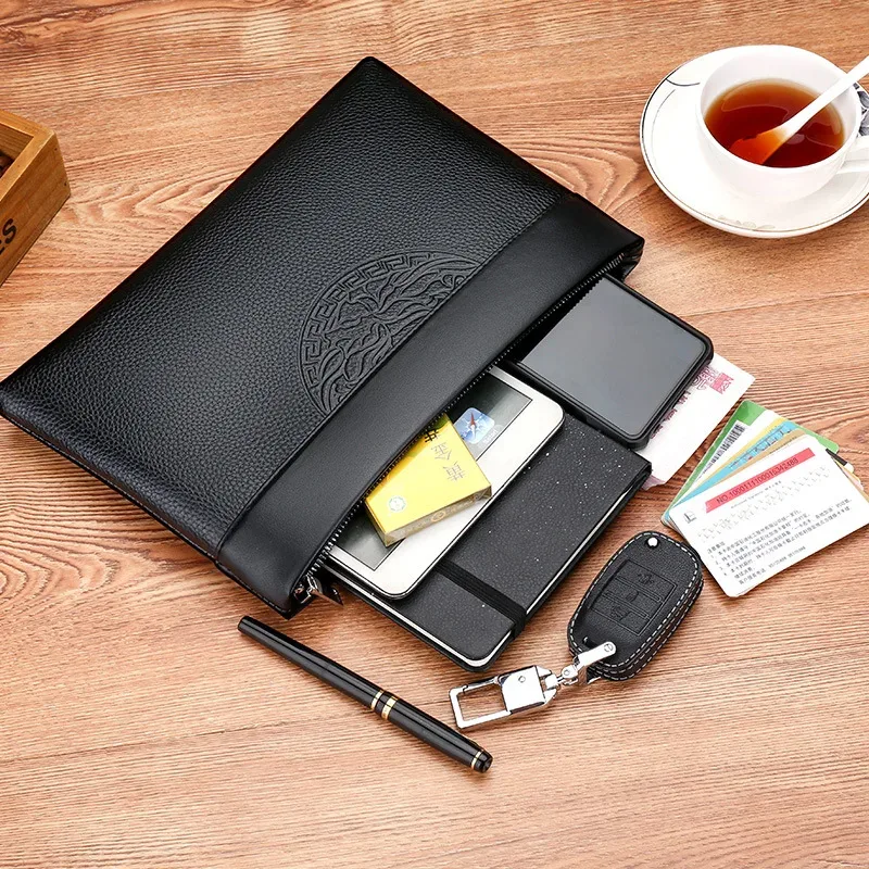 sac à main de luxe pour hommes, enveloppe décontractée, pochette de grande capacité, sac sous les bras pour hommes, nouvelle collection