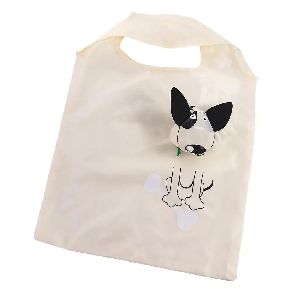 sac fourre-tout portable réutilisable pour chien, sac à soupe, sac de voyage initié, sac à provisions pliable, sacs de rangement, sacs à provisions de dessin animé, nylon