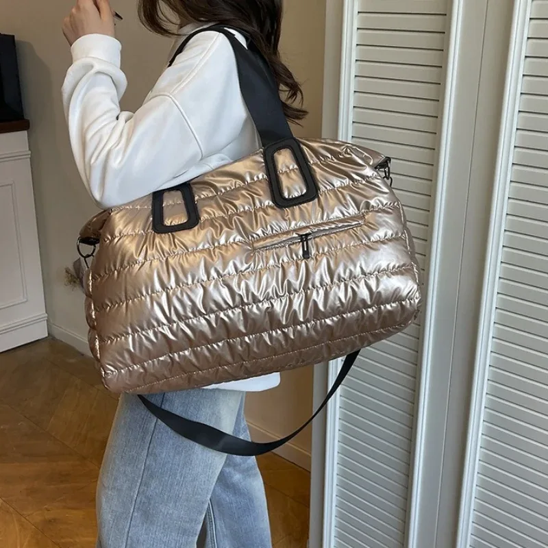 sac de voyage polyvalent pour femmes, sac de sport léger rembourré de grande capacité pour week-end, épaule/ fourre-tout/à bandoulière convertible