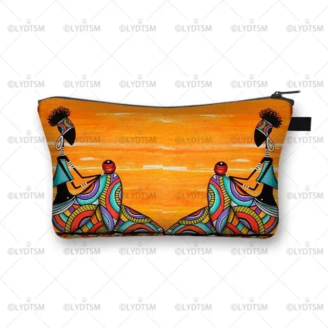 trousse à cosmétiques imprimée pour femmes africaines, sacs de maquillage pour dames afro, étui à cosmétiques pour filles, rangement portable pour rouge à lèvres, sacs de voyage, mode