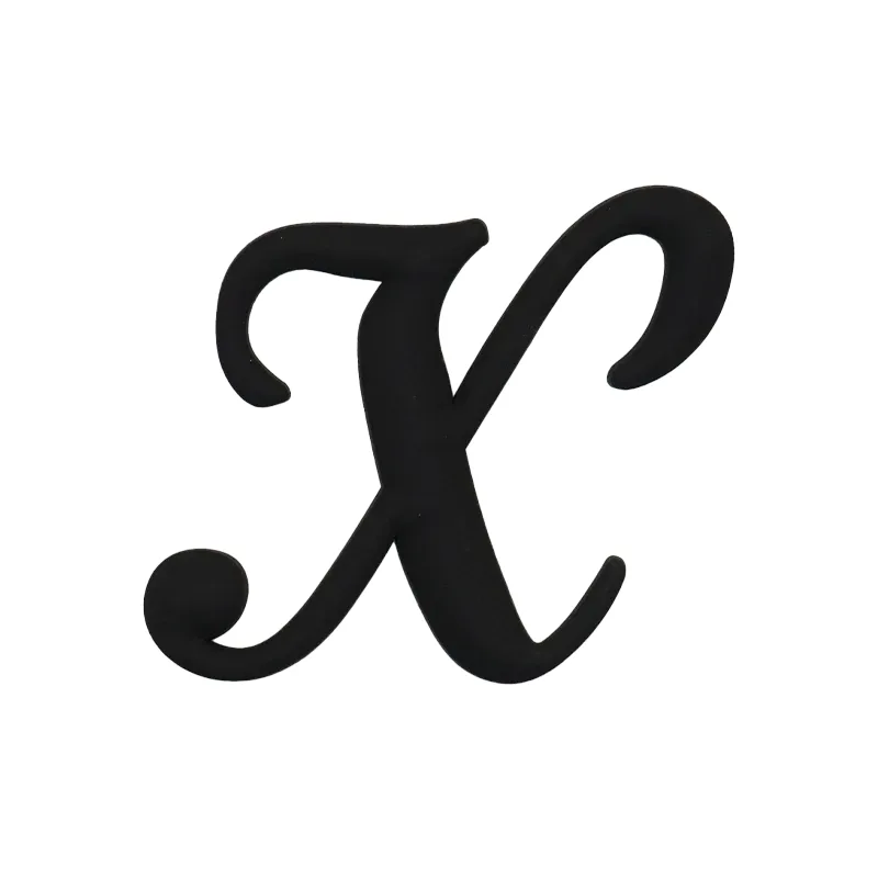 1 pièce breloque de sac à lettres noires, accessoires de mode, breloques de lettres de style latine pour sacs de plage, breloques a-z pour sacs fourre-tout