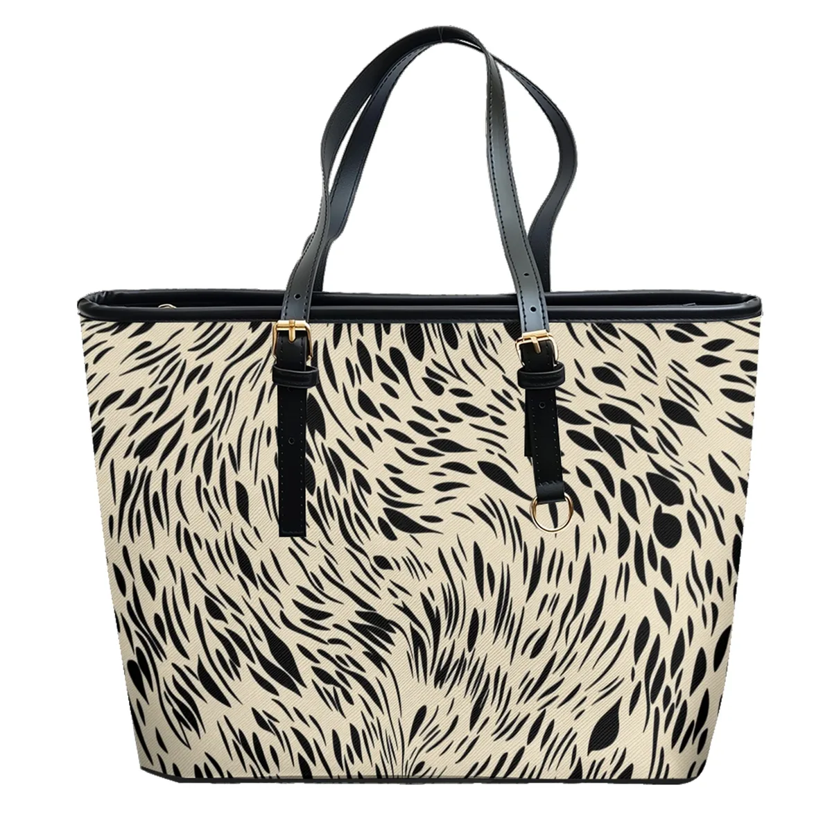 sac à bandoulière en cuir pvc oxford imprimé à pois, fourre-tout léger à fermeture éclair, minimaliste, usage quotidien, sac à main convertible pour le travail et le week-end