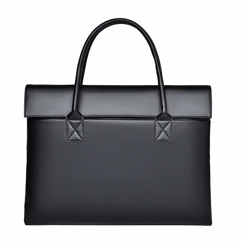 sac pour ordinateur portable de 14 pouces unisexe léger sac d'ordinateur de banlieue d'affaires résistant à l'eau porte-documents pour femme en pu cadeau de vacances essentiel
