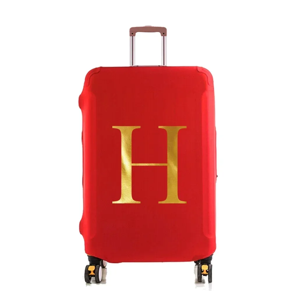 housse de protection élastique pour valise, housse anti-poussière tendance pour bagages à roulettes de 18 à 28 pouces, avec impression de nom, accessoires de voyage