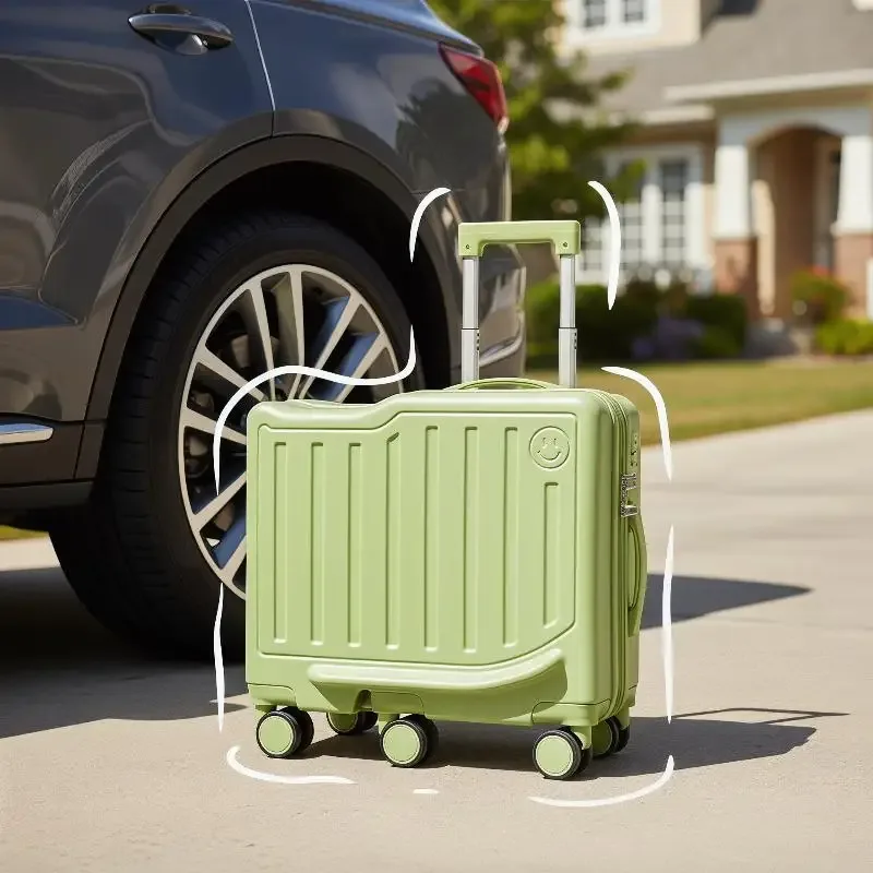 valise à roulettes pour enfants de 20 pouces avec serrure à code, bagage portable pour les voyages et les vacances des enfants