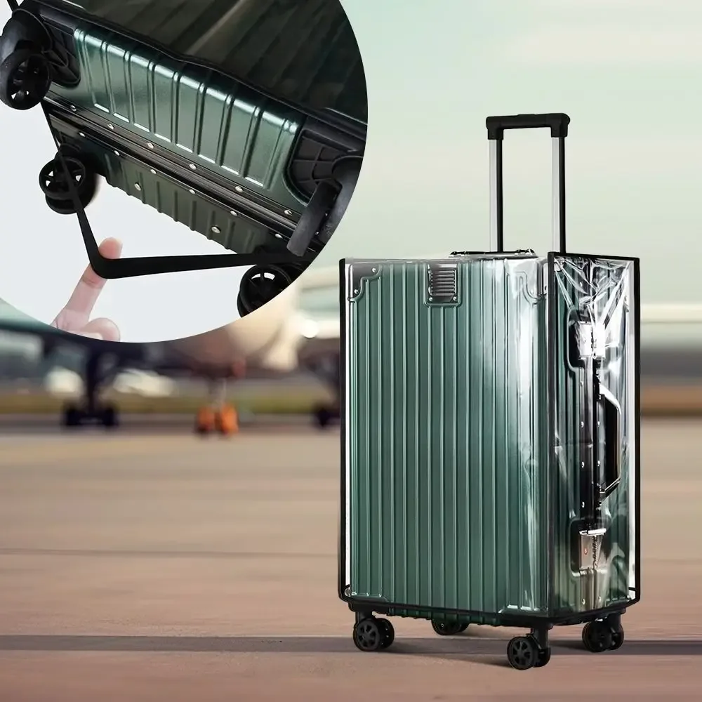 Housse de protection pour bagages de voyage, 18-30 pouces, transparente, en PVC, anti-poussière, étanche, pour valise