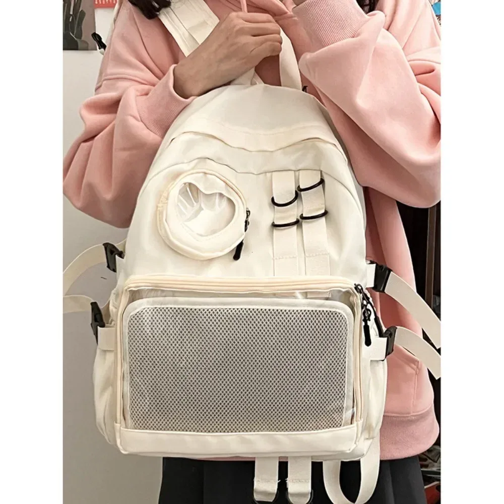 sac d'école style collage pour adolescente itabag kawaii sac à dos transparent amour coeur jk sac à dos femmes nouveau 2026 pochette d'ordinateur