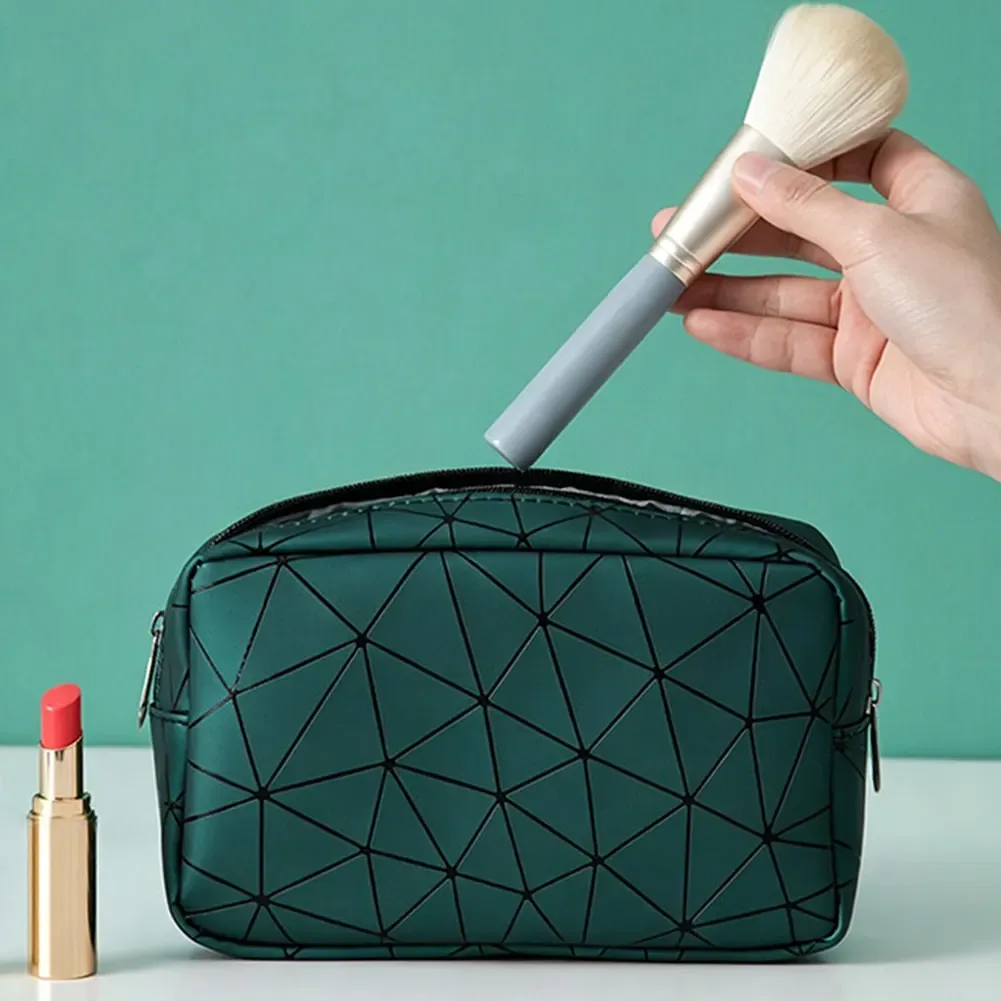 sac à cosmétiques pour femmes, pochette de rangement de maquillage étanche rétro, trousse de toilette de voyage, pour sac à pinceaux de maquillage, trousse de maquillage portable polyvalente