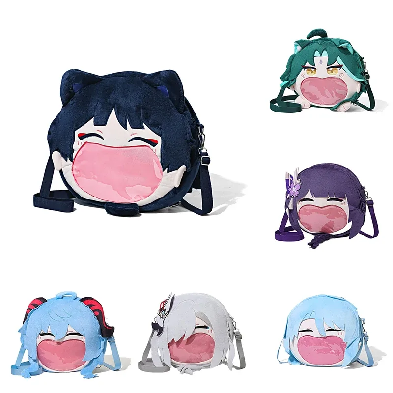 Genshin Impact Wanderer Raiden Shogun Kaedehara Kazuha dessin animé itabag anime sac à dos cadeaux de vacances pour amis