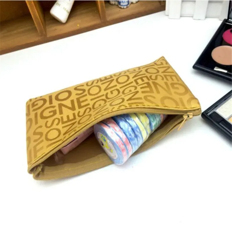 sac à cosmétiques portable avec fermeture éclair pour femme, trousse de maquillage, trousse de beauté multifonctionnelle, trousse de voyage, trousse de maquillage en poudre, trousse de toilette, porte-évaluation, mignon