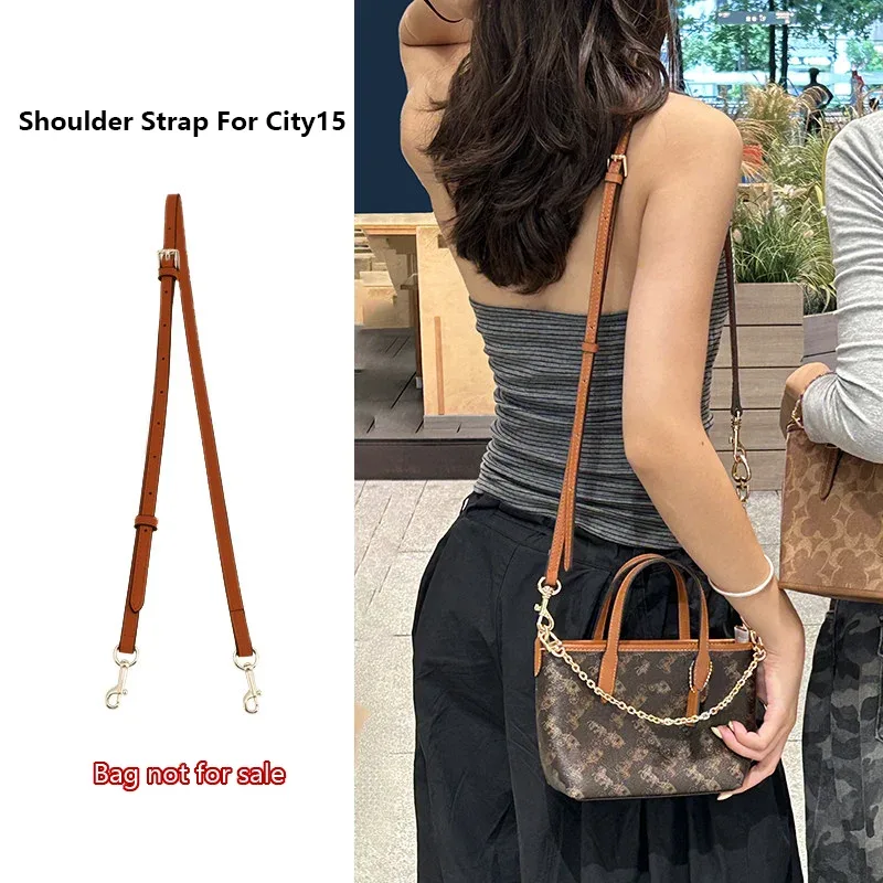bandoulière pour sac coach city15 mini tote, sangle de sac avec chaîne décorative, accessoires de remplacement pour sac bandoulière