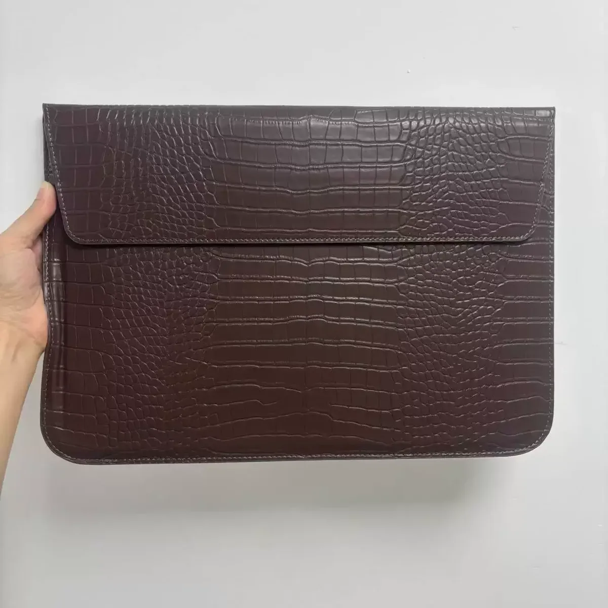 housse pour ordinateur portable avec initiales personnalisées gratuites pour macbook air 13, 13.3, 15.4, retina, unisexe, enveloppe en cuir, pochette pour ordinateur portable