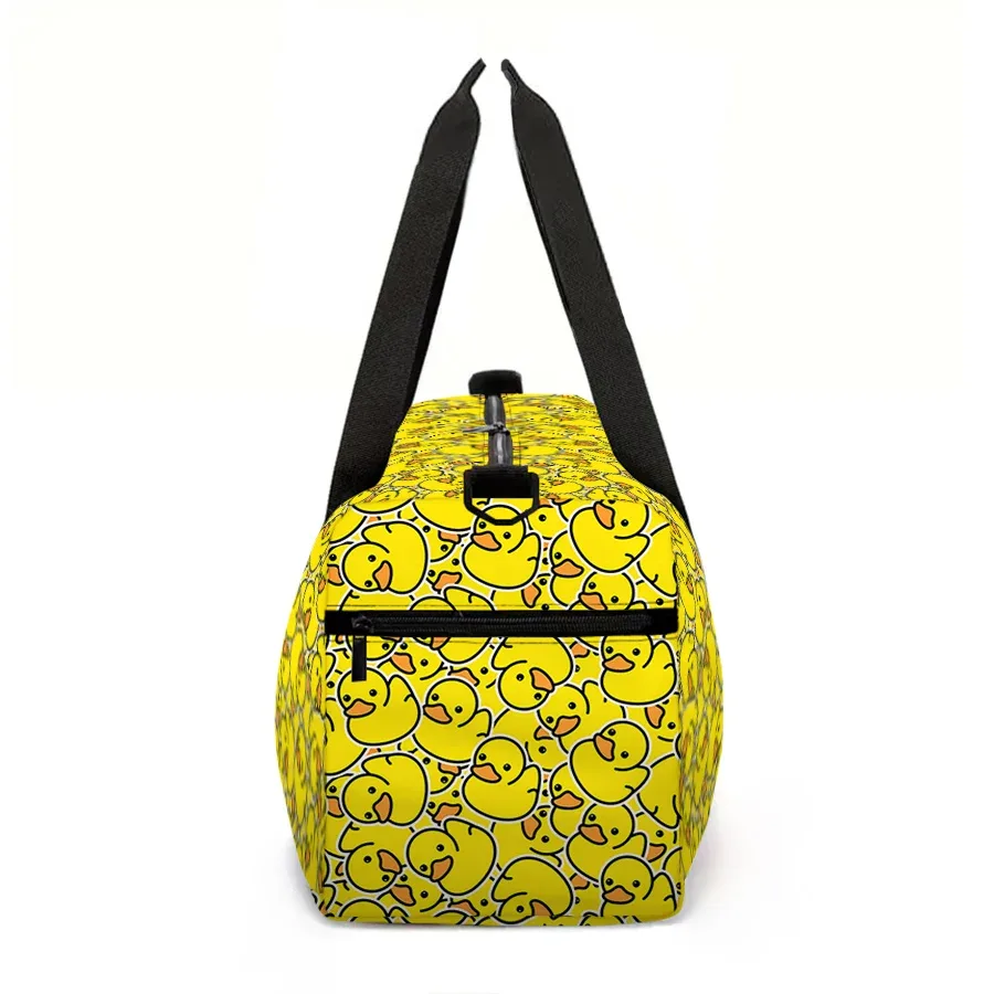 grand sac de voyage motif canard jaune, fourre-tout multifonctionnel, sacs à main imperméables, sacs de sport pour garçons/filles, sac de fitness