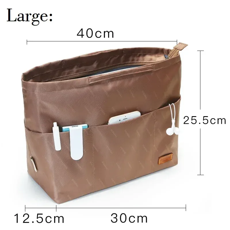 luxury nylon purse organizer insert for brand tote bags