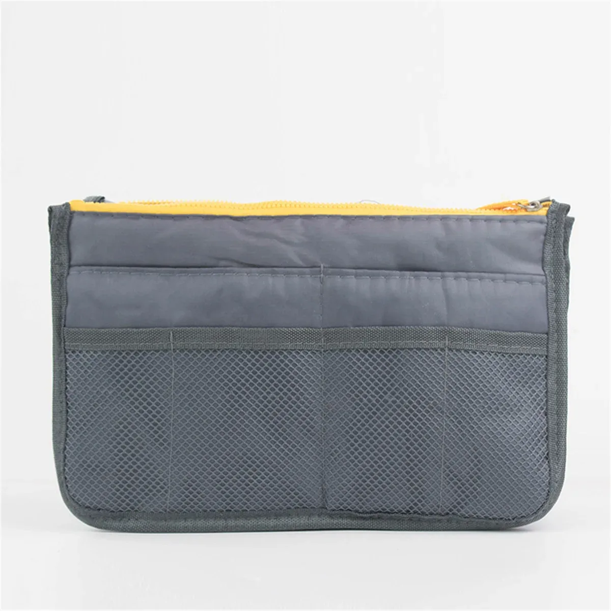 sac de rangement multifonctionnel à double fermeture éclair, grande capacité, pour maquillage et articles de toilette, sac de classification spacieux