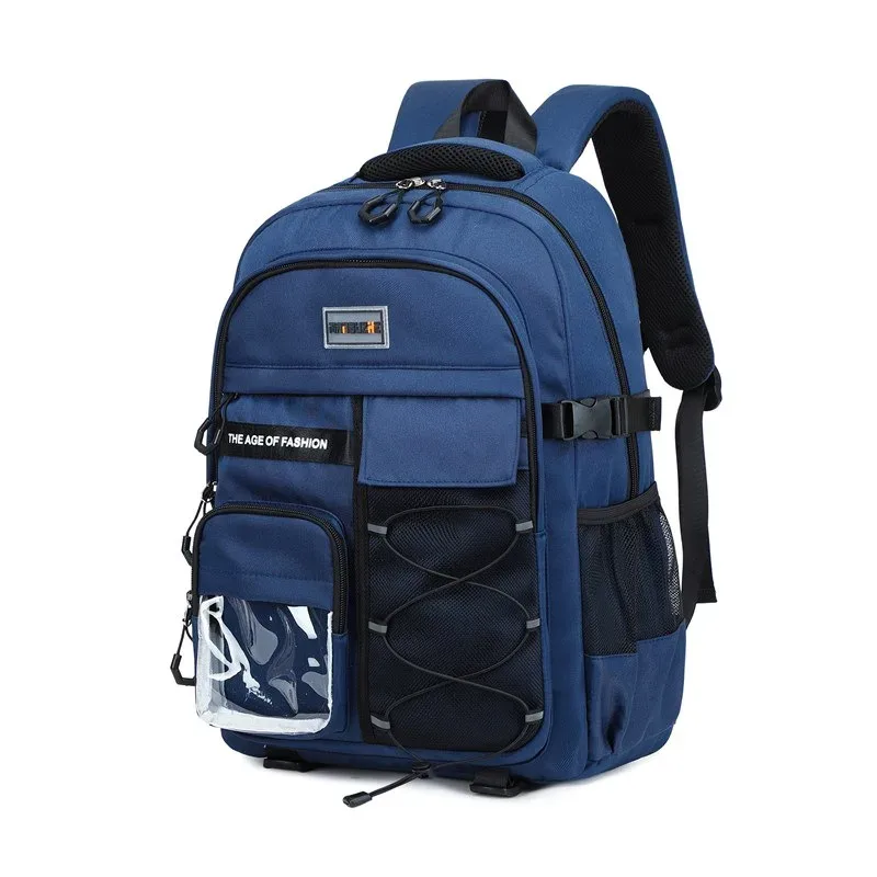 mode hommes sac à dos collégiens sac d'école sport loisirs deux sacs à bandoulière grande capacité étanche voyage sac à dos