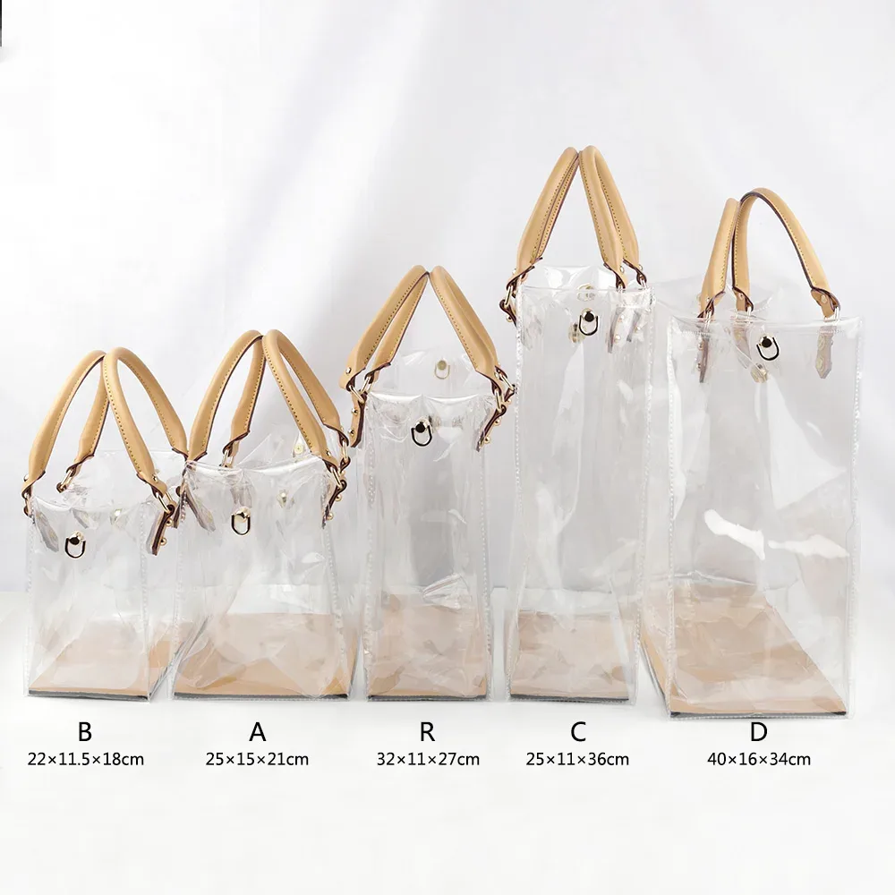 sac fourre-tout transparent en tpu pour femmes, kit de fabrication de sacs à main de grande capacité, sac à bandoulière fait à la main, sac cadeau, accessoires de voyage
