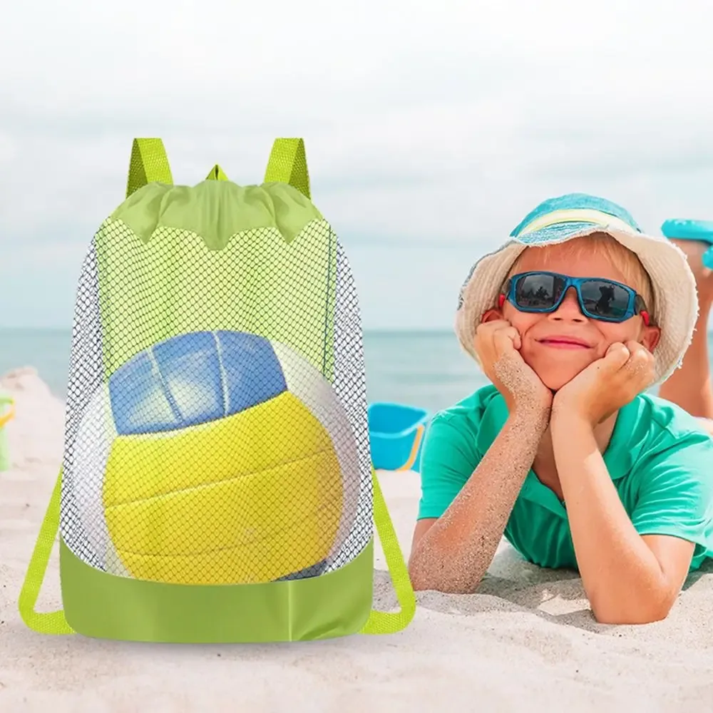 sac à dos de natation grande capacité, sac de plage pliable et portable, sac à dos de natation avec fermoir réglable, séchage rapide, paniers de plage pour enfants