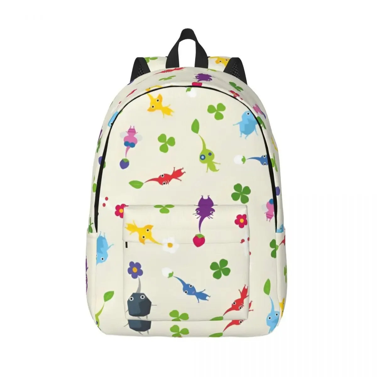 pikmins famille mignon amusant sac à dos décontracté cadeau lycée travail jeu anime sac à dos pour hommes femmes ordinateur portable sac à bandoulière
