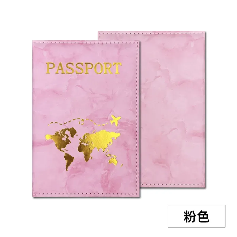 1 pièce porte-passeport en pu, housse de protection pour passeport et billets, porte-cartes d'identité et de crédit, accessoires de voyage