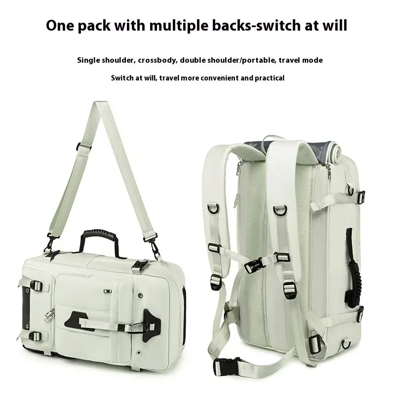 sac de voyage de grande capacité 55l pour hommes, valise pour ordinateur portable de 17.3 pouces, sac à dos multifonction étanche, sacs de camping en plein air