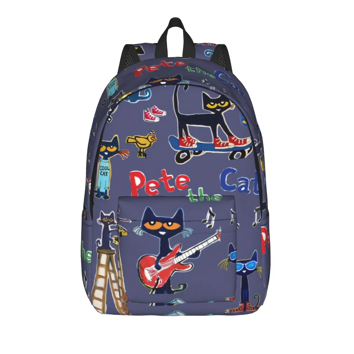 sac à dos pete le chat et ses chaussures blanches, sacs à dos d'entraînement unisexes en polyester, légers et élégants, sacs à dos pour lycée