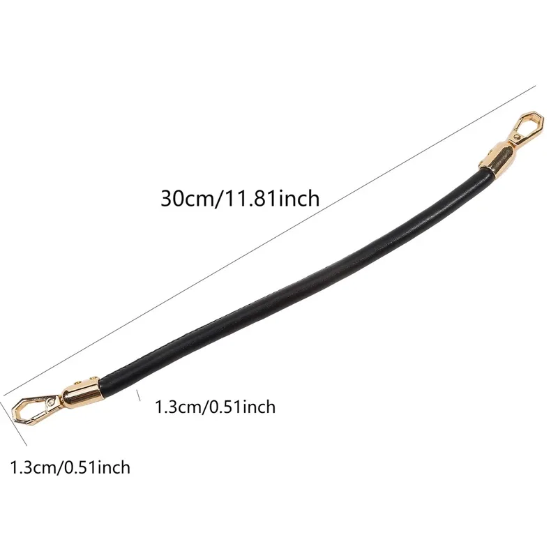 sangle de sac à bandoulière tressée en cuir pu de 30cm, poignées courtes, poignée de remplacement diy pour sac à main, accessoires de ceinture, 1 pièce