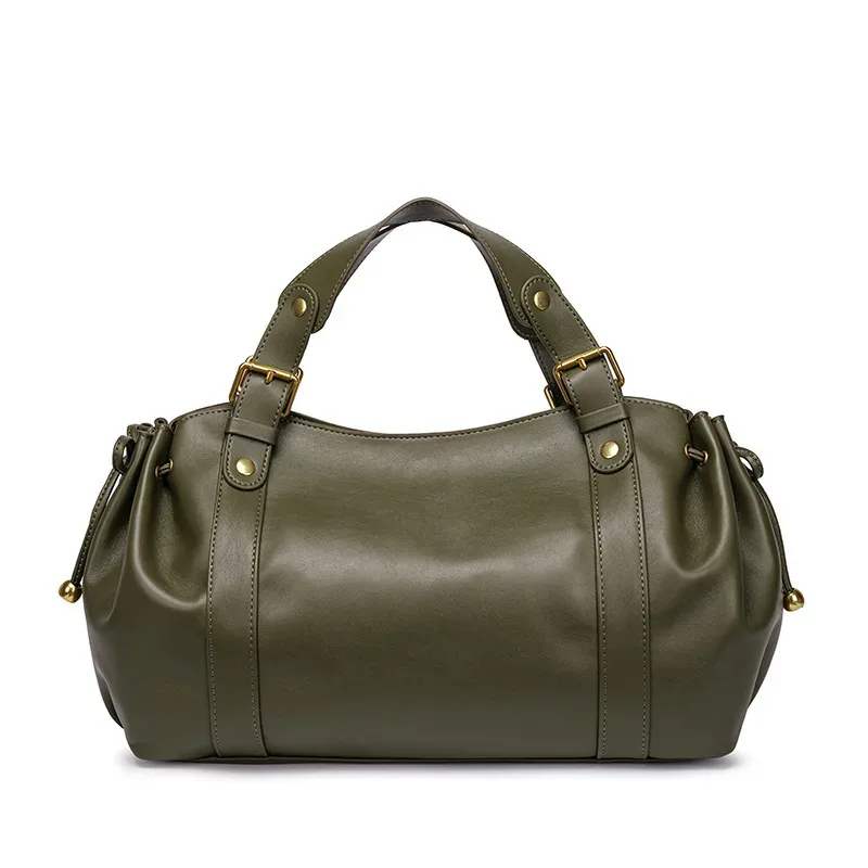 sac fourre-tout tendance grande capacité à effet froncé, sacs à main de luxe en pu souple pour femmes, sacs de banlieue de créateur avec cordon de serrage, sac de ville tendance 2026