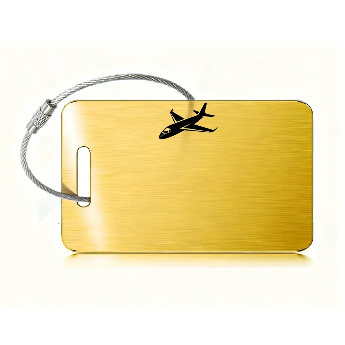étiquette bagage métal carrée anse métal personnalisable voyage identité sécurité antiperte multicouleur travels accessoire