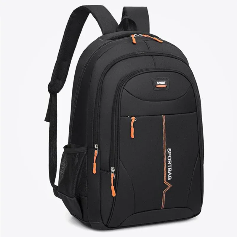 sac à dos fonctionnel multi-poches, sac à dos en nylon avec fermeture éclair sécurisée, adapté à la randonnée, aux voyages de week-end et au travail au bureau