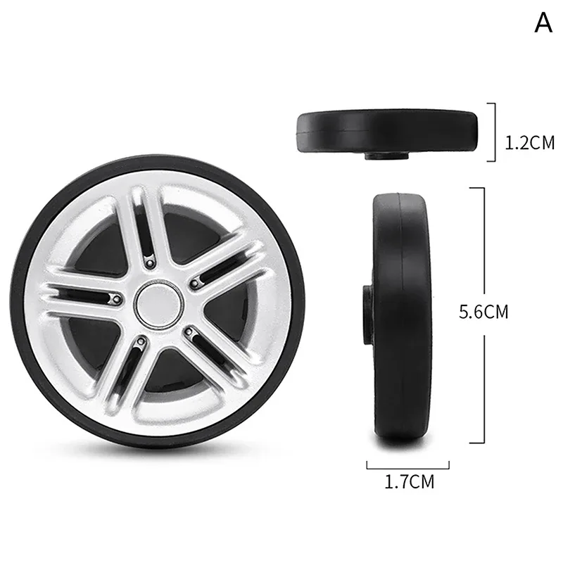 remplacement de roue de bagage pour valise, chariot à roulettes, accessoires de voyage, ceinture silencieuse durable, outils de réparation, 1 pièce