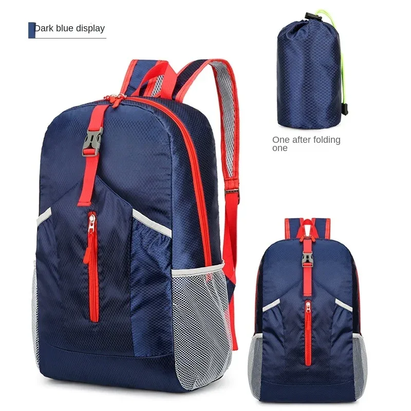 sac à dos d'extérieur léger à la mode, sac à dos de voyage, étanche, sport, pliable, grande capacité, sac à bandoulière de camping
