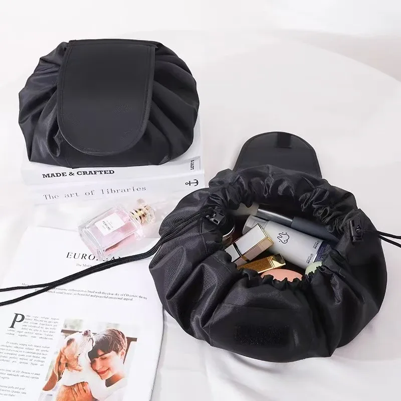 sac de rangement de voyage pour maquillage, sac cosmétique à cordon pour femmes, pochette portable, trousse de toilette étanche, étui de beauté