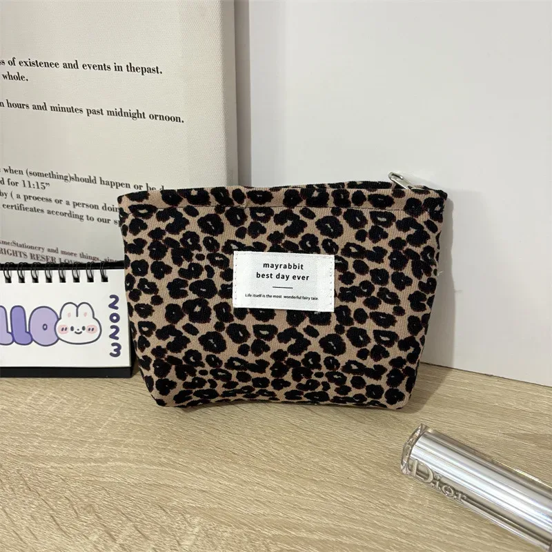 nouvelle trousse de maquillage rétro en velours côtelé pour femme, organisateur de soins de la peau et cosmétiques, pochette de voyage, trousse de toilette
